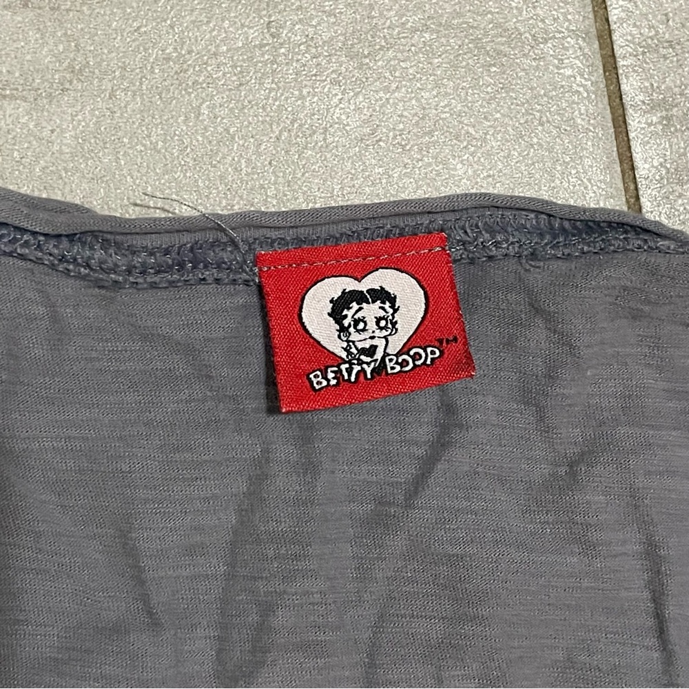 Gray Betty Boop Graphic Tank Top - Picture 4 of 5